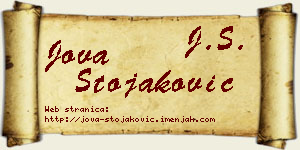 Jova Stojaković vizit kartica